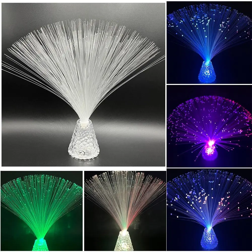 New Multicolor Fiber Optic Lamp Starry Sky Color-Changing Atmosphere Lamp Transparent base LED Luminous Night Light
New Multicolor Fiber Optic Lamp Starry Sky Color-Changing Atmosphere Lamp Transparent base LED Luminous Night Light