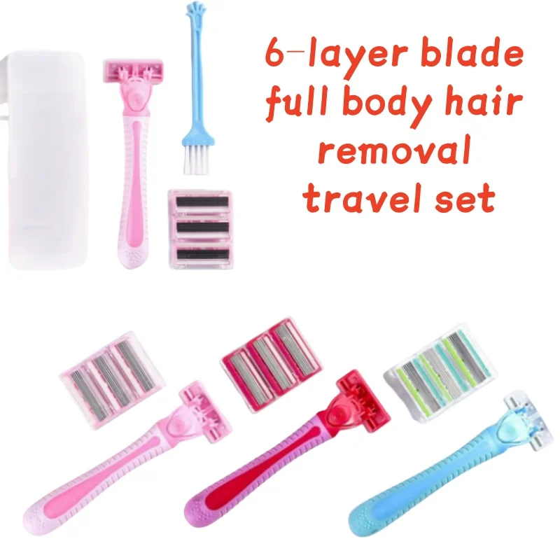6-layer blade unisex full body hair removal razor portable travel set
6-layer blade unisex full body hair removal razor portable travel set