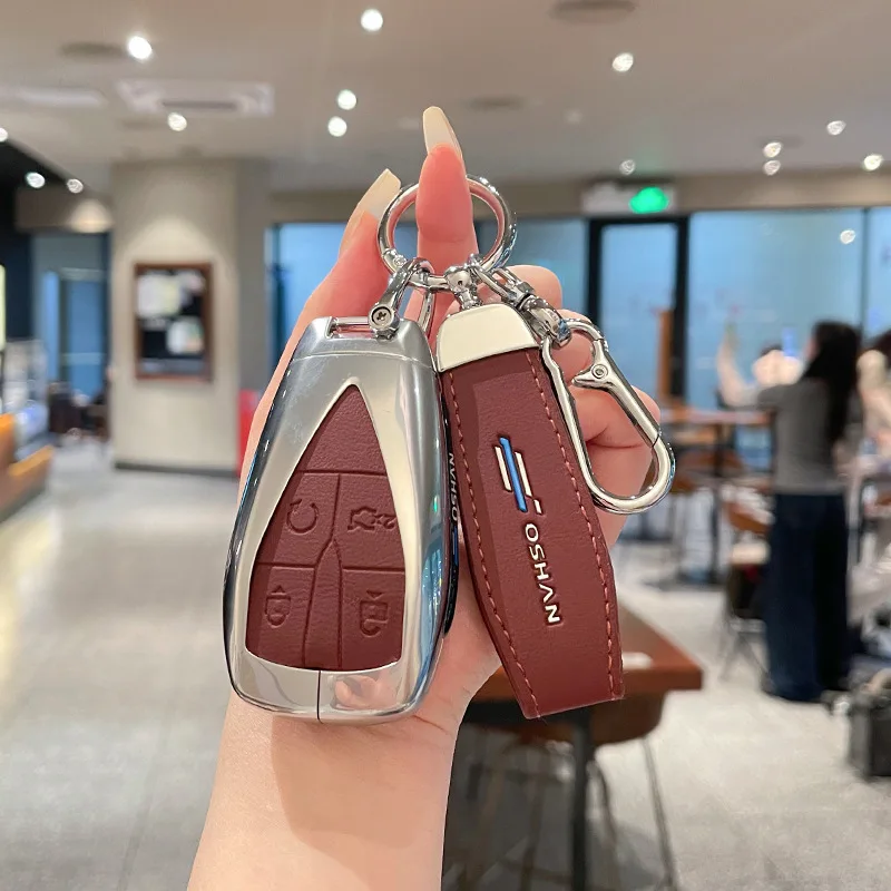 Premium Zinc Alloy Key Cover Case for Changan Oshan X5 Plus/Z6 IDD/X7 - Protective Key Fob Shell Key Bag Chain
Premium Zinc Alloy Key Cover Case for Changan Oshan X5 Plus/Z6 IDD/X7 - Protective Key Fob Shell Key Bag Chain