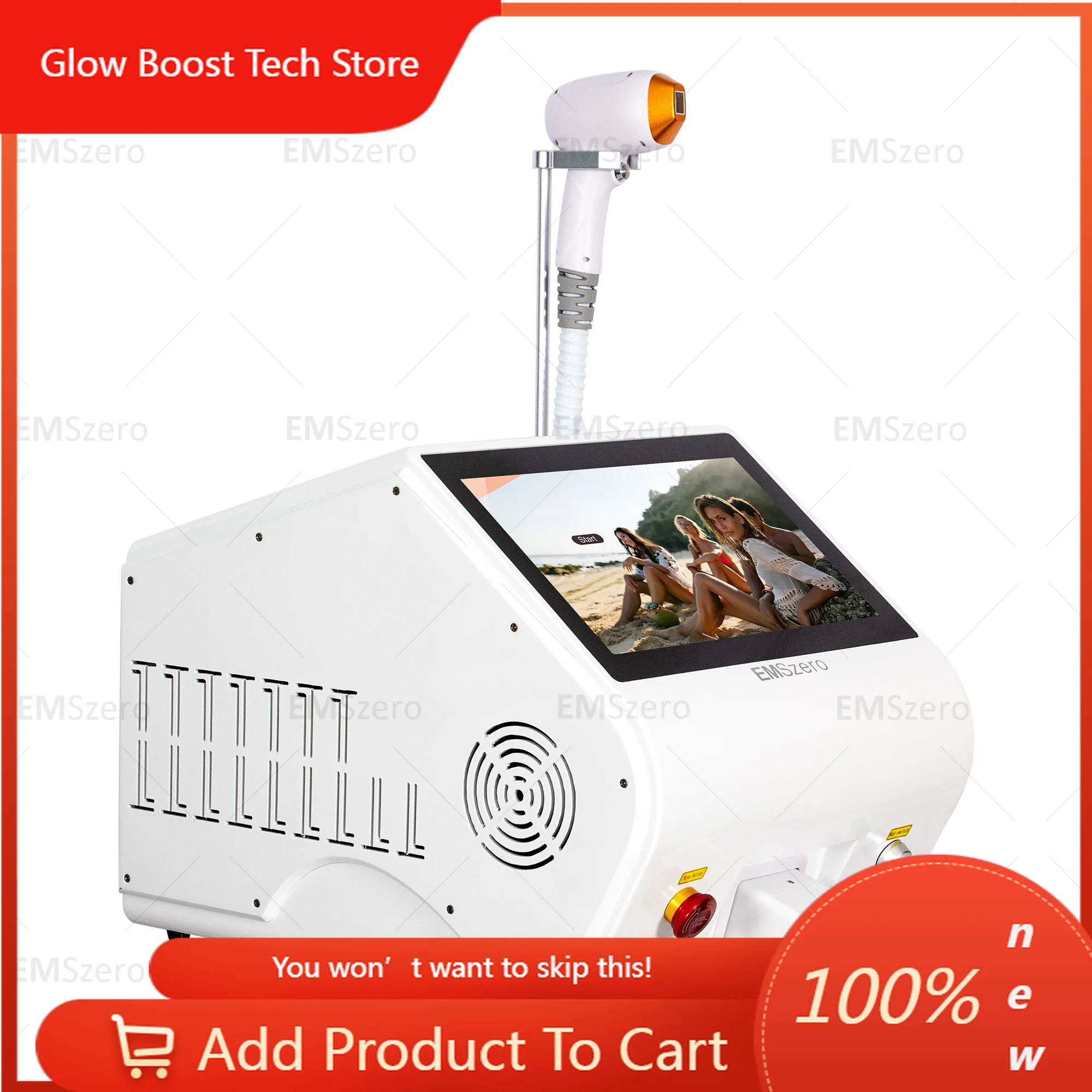 GBPortable 808 3wave Diode Laser Permanent Hair Remove Fast Depilation Painfree Follicle Penetration Skin Rejuvenation Device
GBPortable 808 3wave Diode Laser Permanent Hair Remove Fast Depilation Painfree Follicle Penetration Skin Rejuvenation Device