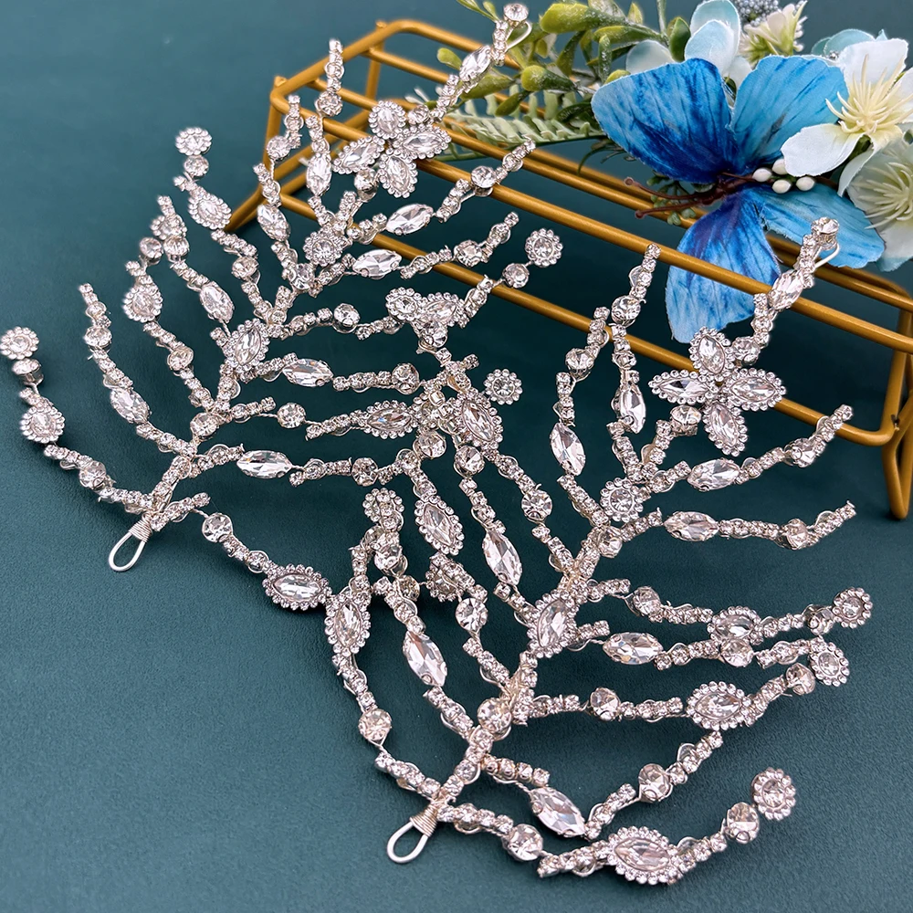 DZ269 Fashion Woman Headpiece Handmade Crystal Wedding Hair Accessories Bling Leaf Bride Head Piece for Party Banquet Headwear
DZ269 Fashion Woman Headpiece Handmade Crystal Wedding Hair Accessories Bling Leaf Bride Head Piece for Party Banquet Headwear