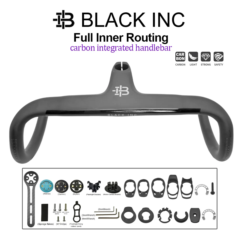 BLACK INC Gold UD Matte Carbon Fiber MTB Bicycle Handlebar Horizontal Handle 380/400/420mm Integrated Internal Wiring Handlebar
BLACK INC Gold UD Matte Carbon Fiber MTB Bicycle Handlebar Horizontal Handle 380/400/420mm Integrated Internal Wiring Handlebar