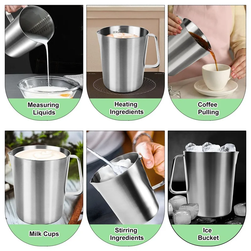 VEHO-Measuring Jug 1L Stainless Steel, Measuring Cup Metal With Handle, With Ounce And ML Scale, Dishwasher Safe, Milk Jug
VEHO-Measuring Jug 1L Stainless Steel, Measuring Cup Metal With Handle, With Ounce And ML Scale, Dishwasher Safe, Milk Jug