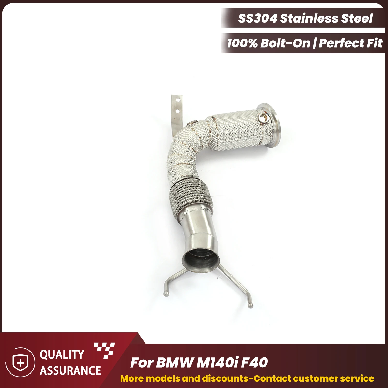ECCF Sporty Stainless Steel Performance Downpipe with Heat Shield for BMW M140i F40 Aggressive Exhaust Sound Easy Installation
ECCF Sporty Stainless Steel Performance Downpipe with Heat Shield for BMW M140i F40 Aggressive Exhaust Sound Easy Installation
