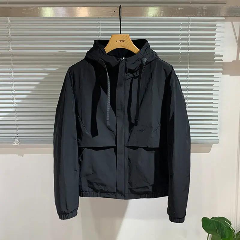 New Luxury Brands Hooded Black Jacket Men's Fashion Windbreaker Bomber Jackets Zip Outdoor Pockets Sweatshirts Men Clothing
New Luxury Brands Hooded Black Jacket Men's Fashion Windbreaker Bomber Jackets Zip Outdoor Pockets Sweatshirts Men Clothing