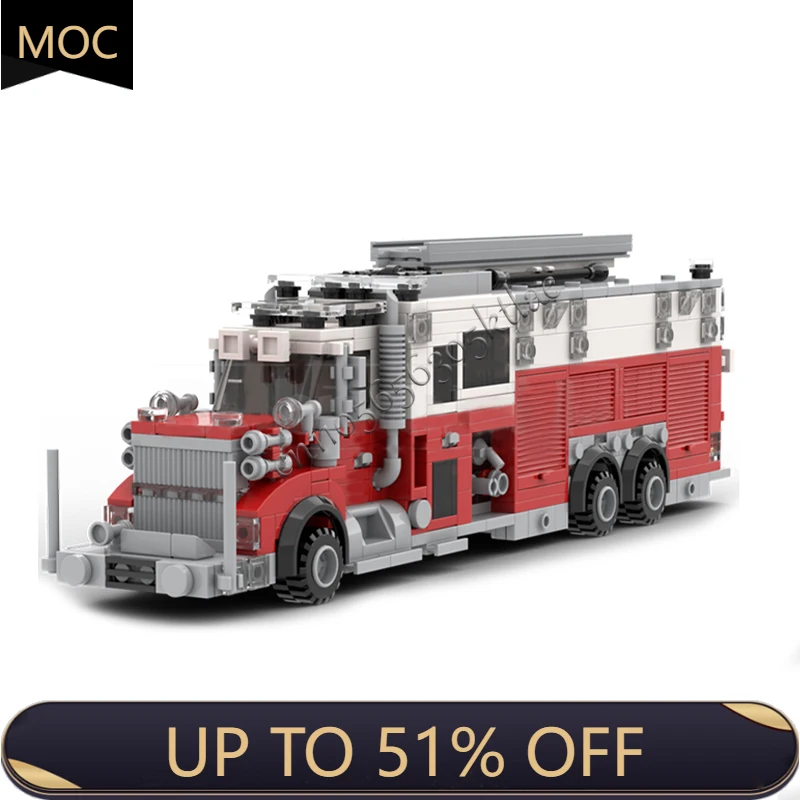 713 шт. MOC City Engineering Series Модель пожарной машины Технология Строительные блоки Креативные детские игрушки Популярные рождественские подарки
713 шт. MOC City Engineering Series Модель пожарной машины Технология Строительные блоки Креативные детские игрушки Популярные рождественские подарки