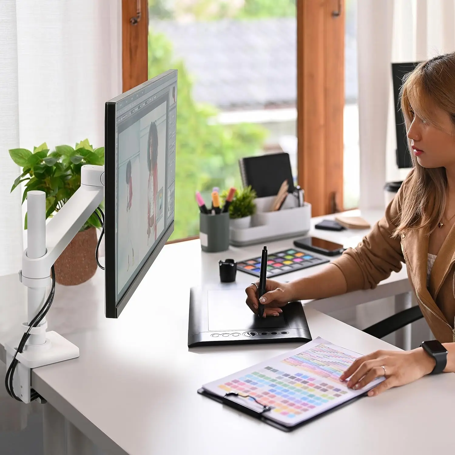 NX Single Monitor Arm, Desk Mount – for Monitors Up to 34 Inches, 0 to 18 lbs – Whitehes, 0 to 18 lbs – White
NX Single Monitor Arm, Desk Mount – for Monitors Up to 34 Inches, 0 to 18 lbs – Whitehes, 0 to 18 lbs – White