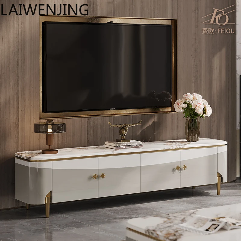 HLZ light luxury TV cabinet high-end living room modern fashion high-end bright marble paint floor cabinet coffee table
HLZ light luxury TV cabinet high-end living room modern fashion high-end bright marble paint floor cabinet coffee table