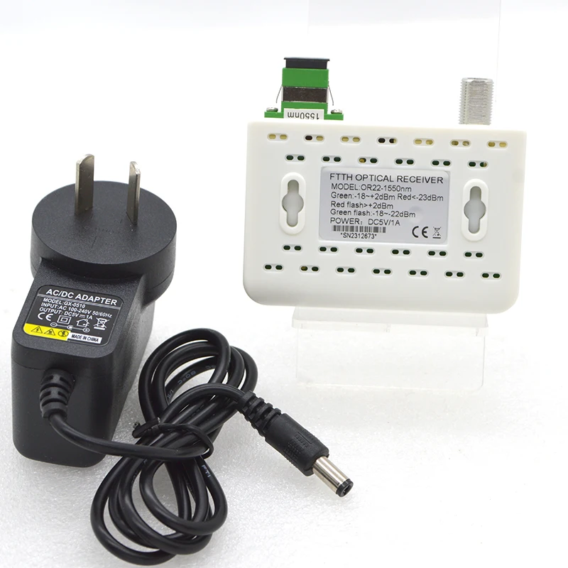 FTTH CATV Optical Receiver Mini Node Optoelectronic Signal Converter Equipment AGC Ultra-Low Reception-25dBm RF Output 75dBuV
FTTH CATV Optical Receiver Mini Node Optoelectronic Signal Converter Equipment AGC Ultra-Low Reception-25dBm RF Output 75dBuV