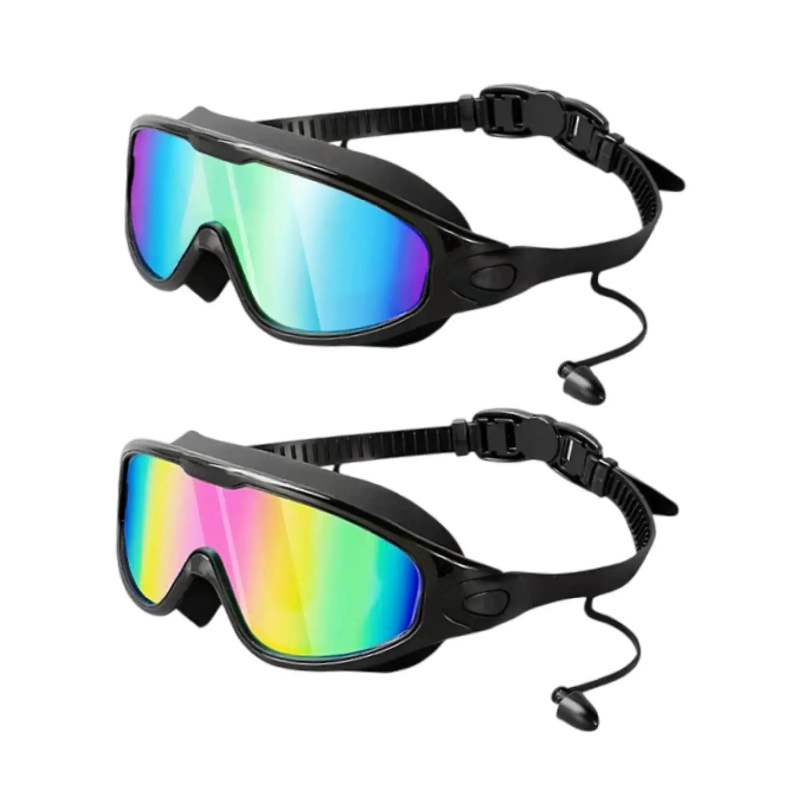 2x Swimming Goggles Lightweight for Men Women No Leaking Comfortable Clear Vision with Earplug Swimming Eyewear Pool Goggles
2x Swimming Goggles Lightweight for Men Women No Leaking Comfortable Clear Vision with Earplug Swimming Eyewear Pool Goggles