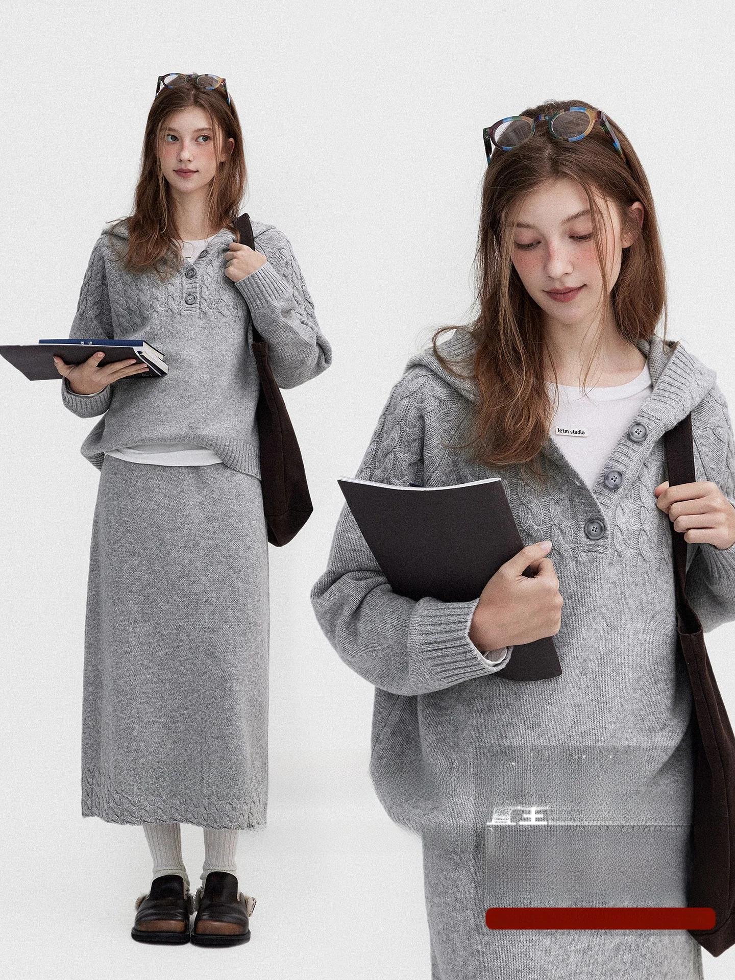 Lu 00 шерстяной винтажный вязаный свитер с шапкой и юбкой с открытой передней частью, женский модный комплект из двух предметов на весну, осень и зиму
Lu 00 шерстяной винтажный вязаный свитер с шапкой и юбкой с открытой передней частью, женский модный комплект из двух предметов на весну, осень и зиму