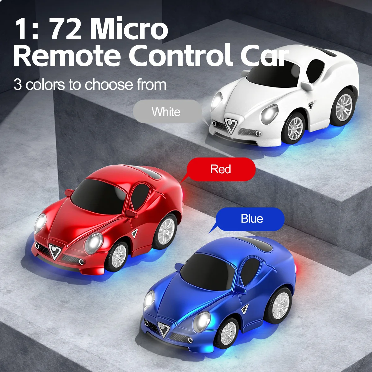 WLtoys Q7201 1:72 Mini Q-Scale RC Car with Gyro Auto Flip Recovery 3 Speed LED Lights USB Charge 26 Min Play 35m Range
WLtoys Q7201 1:72 Mini Q-Scale RC Car with Gyro Auto Flip Recovery 3 Speed LED Lights USB Charge 26 Min Play 35m Range