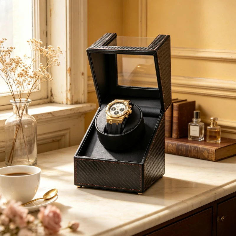 Silent Dual Power Automatic Watch Winder Box Anti Magnetic Plastic Case Double Pillow Motorized Rotator for Men
Silent Dual Power Automatic Watch Winder Box Anti Magnetic Plastic Case Double Pillow Motorized Rotator for Men