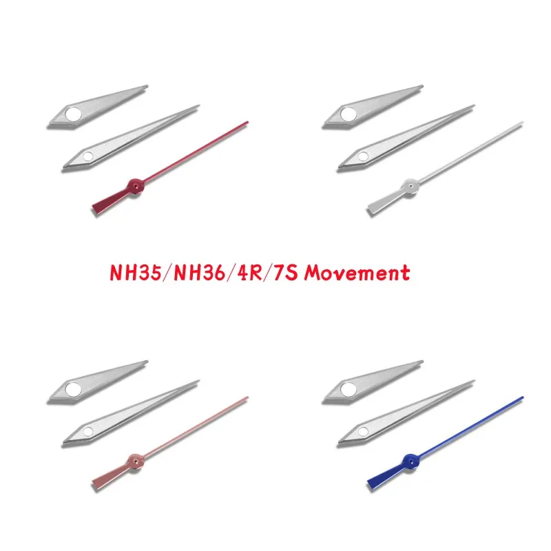 Mod Watch Accessories Brushed Silver Red Blue NH35 Watch Hand Pointer For Seiko NH35 NH36 Movement Diving Watch
Mod Watch Accessories Brushed Silver Red Blue NH35 Watch Hand Pointer For Seiko NH35 NH36 Movement Diving Watch