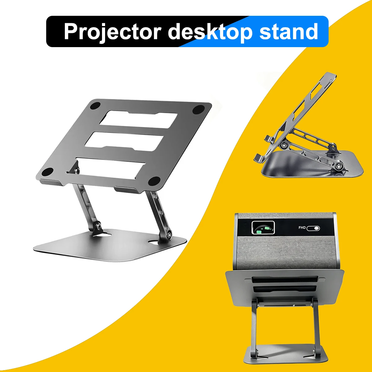 DITONG Compact Metal Stand Tilt Adjustable Anti Drop Hook Anti Slip Pad Metal Screw Clamp For Projectors Without Screw Hole
DITONG Compact Metal Stand Tilt Adjustable Anti Drop Hook Anti Slip Pad Metal Screw Clamp For Projectors Without Screw Hole