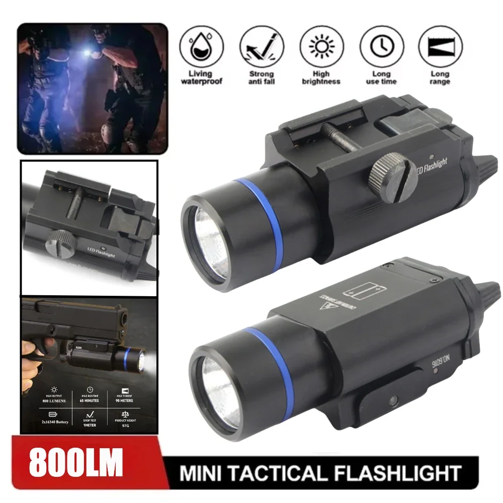 TLR-1 Пистолет Тактический светодиодный фонарик Белый свет для оружия Металлический светодиодный стробоскоп 800 лм для страйкбола Glock 17 Taurus Подходит для рейки 20 мм
TLR-1 Пистолет Тактический светодиодный фонарик Белый свет для оружия Металлический светодиодный стробоскоп 800 лм для страйкбола Glock 17 Taurus Подходит для рейки 20 мм