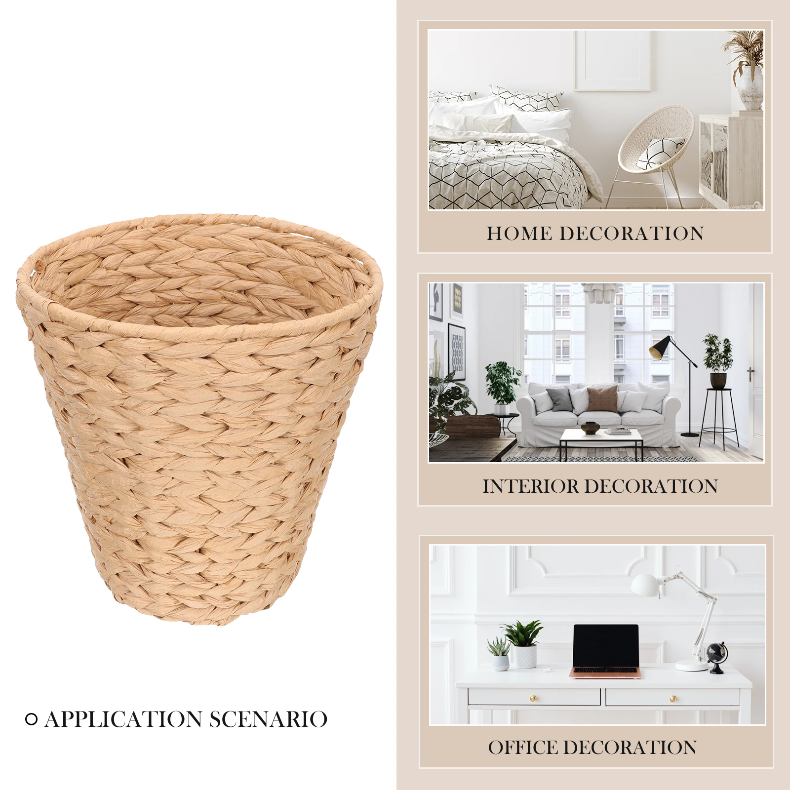 Rattan Trash Can Woven Storage Basket Home Office Garbage Household ganizer Iron Lightweight Multi functional Laundry
Rattan Trash Can Woven Storage Basket Home Office Garbage Household ganizer Iron Lightweight Multi functional Laundry