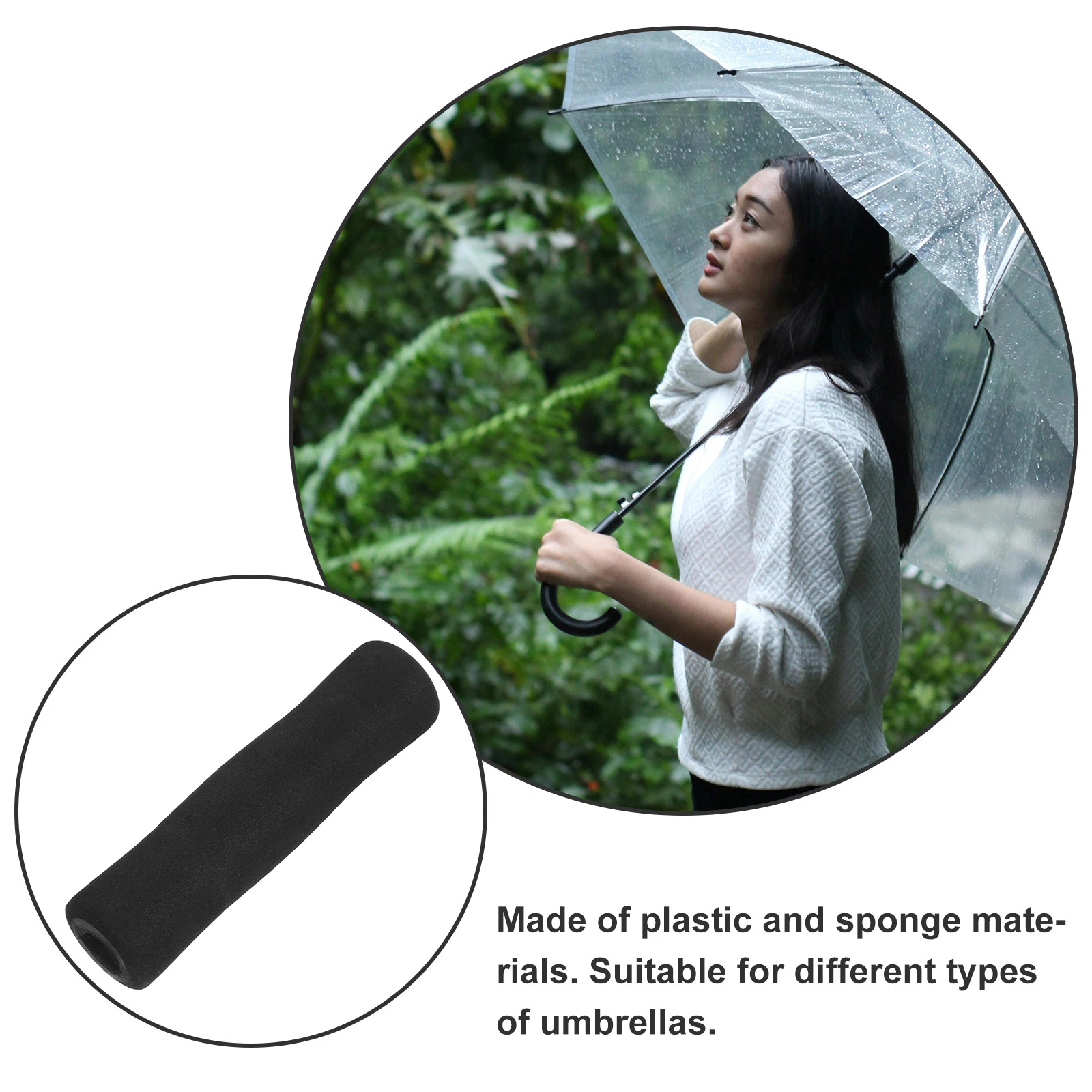 Umbrella Handle Replacement Foldable Sponge Grip Cover Parts Accessories Repair Tips Anti Slip Design Suitable Rain
Umbrella Handle Replacement Foldable Sponge Grip Cover Parts Accessories Repair Tips Anti Slip Design Suitable Rain