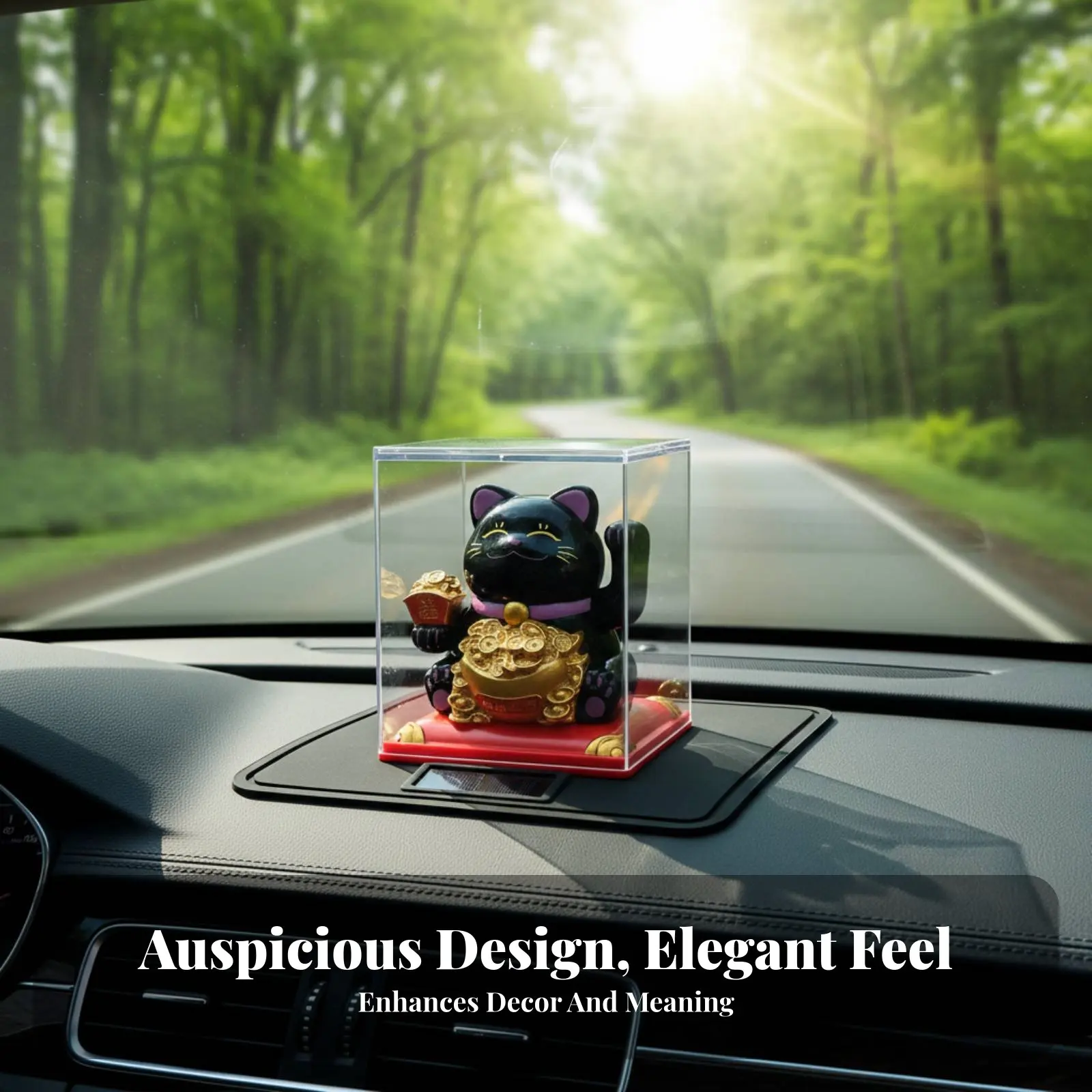 Solar Powered Lucky Cat, Waving Fortune Cat for Car Interior, Desktop, Office, Gift Decor
Solar Powered Lucky Cat, Waving Fortune Cat for Car Interior, Desktop, Office, Gift Decor