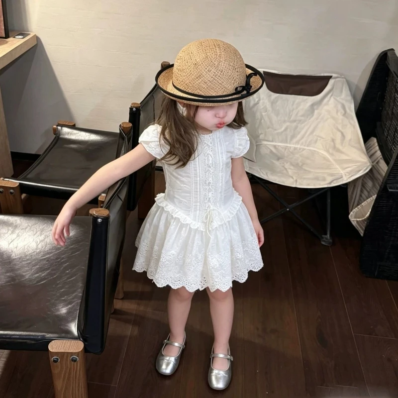 2026 New Girls' Summer Temperament Small Fresh Bubble Short Sleeved Doll Neck Princess Skirt
2026 New Girls' Summer Temperament Small Fresh Bubble Short Sleeved Doll Neck Princess Skirt