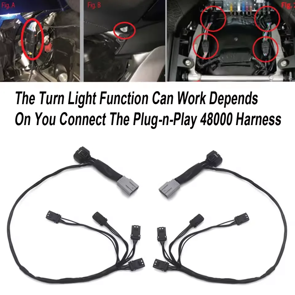For HONDA Gold Wing 1800 GL1800 F6B 2018 2019 2020 2021 Motorcycle Front Lighted Vent Trim LED Turn Signal Kit Chrome or Black
For HONDA Gold Wing 1800 GL1800 F6B 2018 2019 2020 2021 Motorcycle Front Lighted Vent Trim LED Turn Signal Kit Chrome or Black