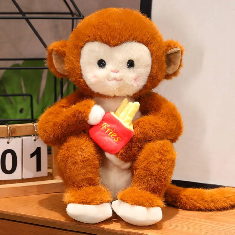 Wholesale New Cute French Fries Monkey Doll Creative Plush Toy Monkey Birthday Gift Claw Crane Toys
Wholesale New Cute French Fries Monkey Doll Creative Plush Toy Monkey Birthday Gift Claw Crane Toys