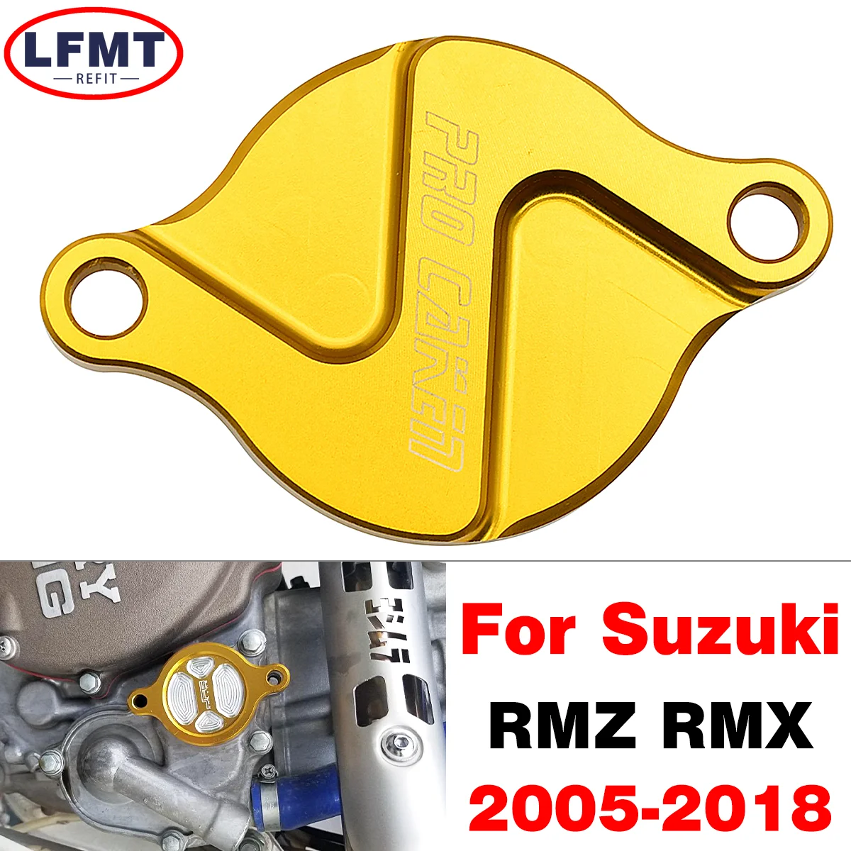 Motocross CNC Engine Oil Filter Cover Cap For Suzuki RMZ250 2007-2018 RMZ450 2005-2018 RMX450Z 2010-2017 RMZ RMX 250 450 parts
Motocross CNC Engine Oil Filter Cover Cap For Suzuki RMZ250 2007-2018 RMZ450 2005-2018 RMX450Z 2010-2017 RMZ RMX 250 450 parts