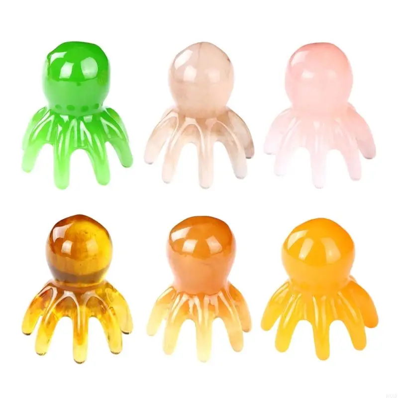 BX0F Handheld Octopuses Scalp Massager,8 Tentacles Gua Sha Massages Tools for Head Body Relaxing,Triggers Points Massage Tools
BX0F Handheld Octopuses Scalp Massager,8 Tentacles Gua Sha Massages Tools for Head Body Relaxing,Triggers Points Massage Tools