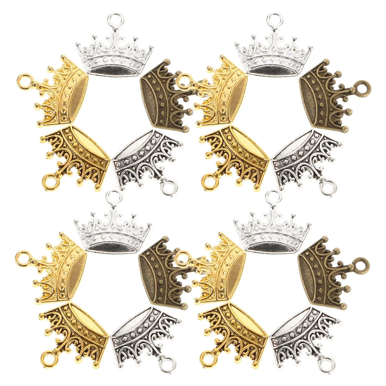 100 Pcs Crown Pendant Charms Vintage Zinc Alloy Accessories for Bracelet Necklace Making Mini Decorations DIY Retro Jewelry
100 Pcs Crown Pendant Charms Vintage Zinc Alloy Accessories for Bracelet Necklace Making Mini Decorations DIY Retro Jewelry