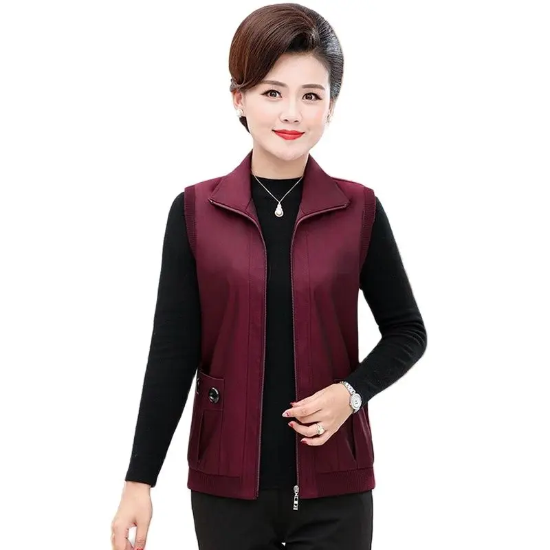 Middle-Aged Women's Vest Waistcoat 2023 New Spring Autumn Casual Vest Jacket Sleeveless Zipper Loose Tops Outerwear 5XL
Middle-Aged Women's Vest Waistcoat 2023 New Spring Autumn Casual Vest Jacket Sleeveless Zipper Loose Tops Outerwear 5XL