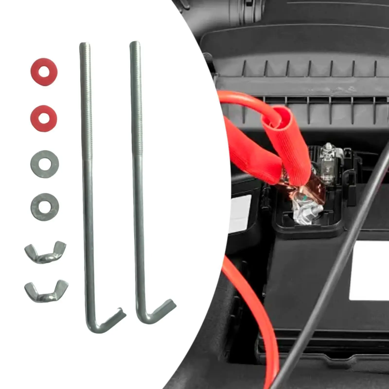 Car Battery Holder Bracket Kit Galvanized Iron Universal J Hook Bolts for Auto Flexible Sheet Metal Applications
Car Battery Holder Bracket Kit Galvanized Iron Universal J Hook Bolts for Auto Flexible Sheet Metal Applications