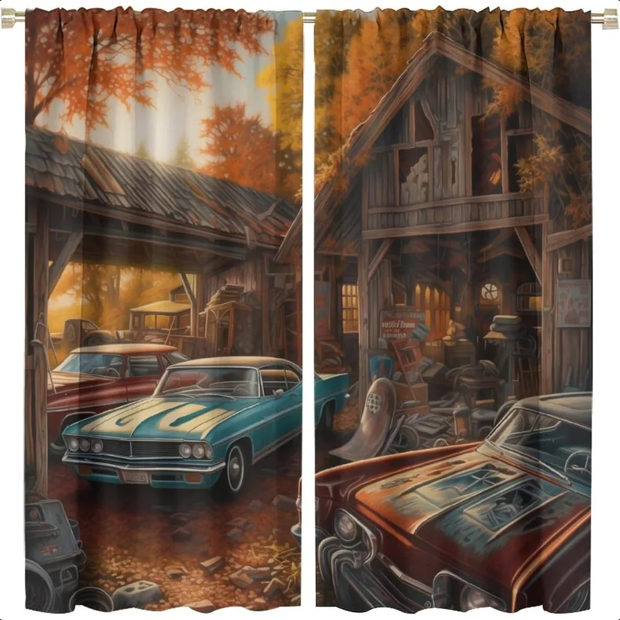 Car Decor Curtains 2 Panels 21x45in Each Rustic Old Car Cartoon Pattern Style2 For Bedroom Kitchen Living Room Garage Drapes
Car Decor Curtains 2 Panels 21x45in Each Rustic Old Car Cartoon Pattern Style2 For Bedroom Kitchen Living Room Garage Drapes
