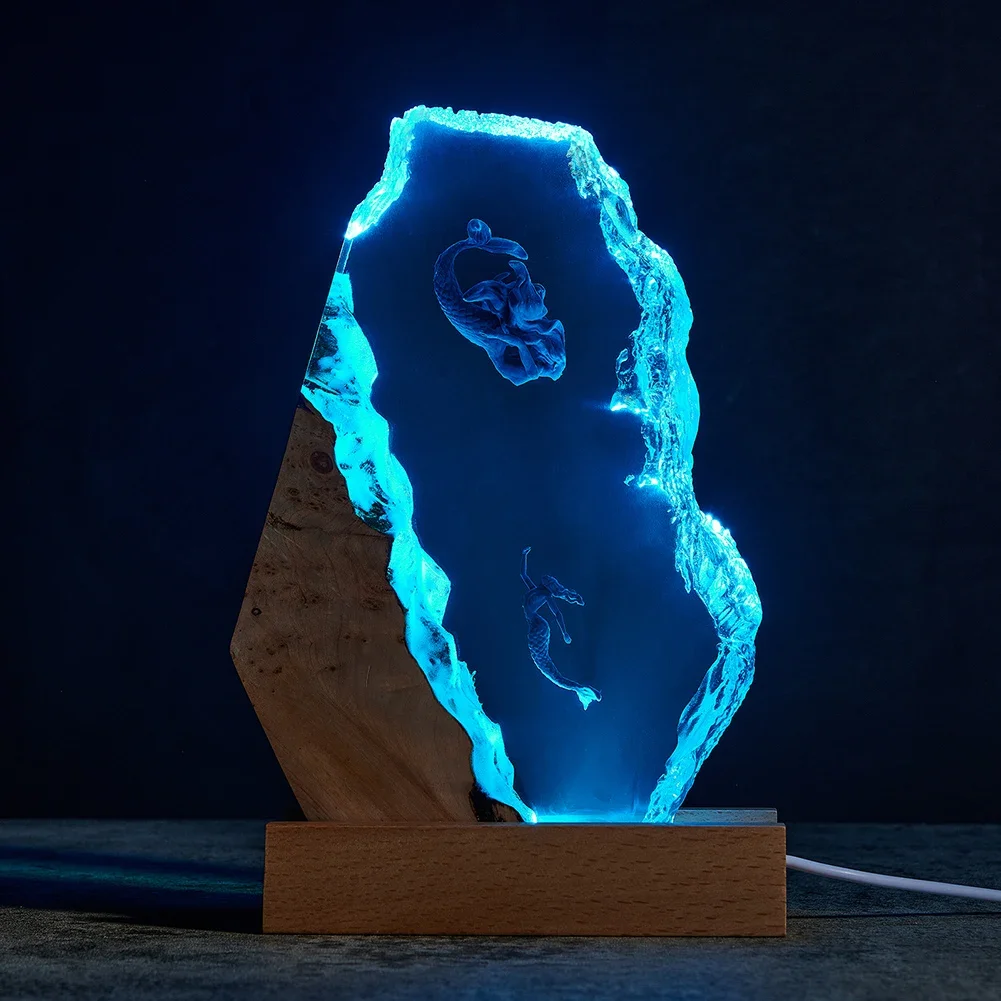 Creative Epoxy Resin Micro Model Ocean Diving Series Table Lamps Multi-Color Adjustable Desktop Decoration Small Night Light
Creative Epoxy Resin Micro Model Ocean Diving Series Table Lamps Multi-Color Adjustable Desktop Decoration Small Night Light