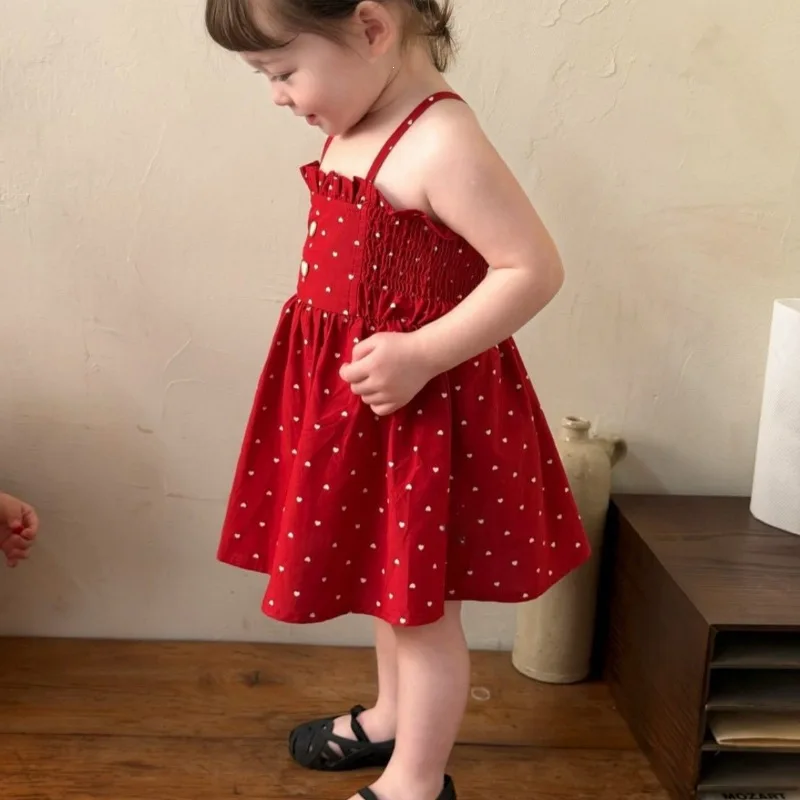 2026 Korean Heart Print Dress for Girls Nice Color Tone Brightens Skin Tone Popular Korean Style Fashionable and Tender
2026 Korean Heart Print Dress for Girls Nice Color Tone Brightens Skin Tone Popular Korean Style Fashionable and Tender