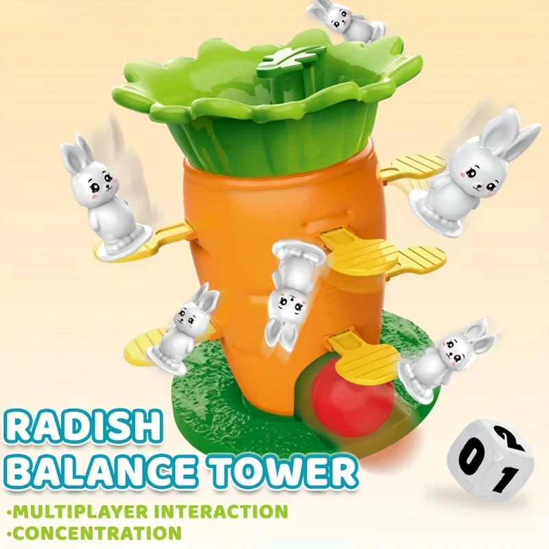 Балансирующий и штабелирующийся кролик, морковная башня, сенсорные строительные блоки для малышей, обучающая математическая игрушка для подсчета, подарки на день рождения для мальчиков и девочек
Балансирующий и штабелирующийся кролик, морковная башня, сенсорные строительные блоки для малышей, обучающая математическая игрушка для подсчета, подарки на день рождения для мальчиков и девочек