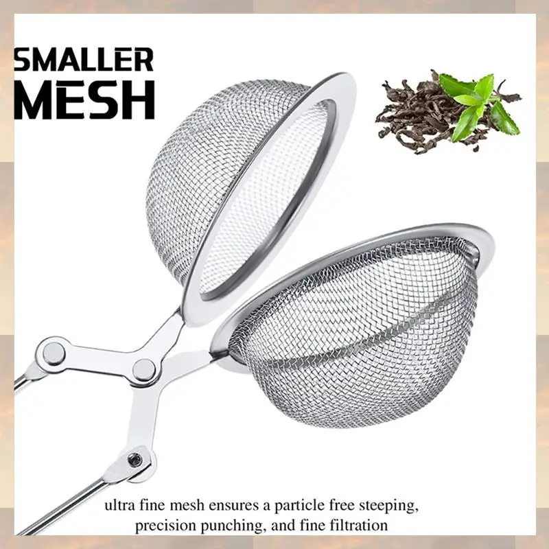 Flash Trend 60Pcs Tea Infuser Loose Leaf Tea Snap Ball Tea Strainer Spoon Stainless Steel Tea Filter Steeper With Handle
Flash Trend 60Pcs Tea Infuser Loose Leaf Tea Snap Ball Tea Strainer Spoon Stainless Steel Tea Filter Steeper With Handle