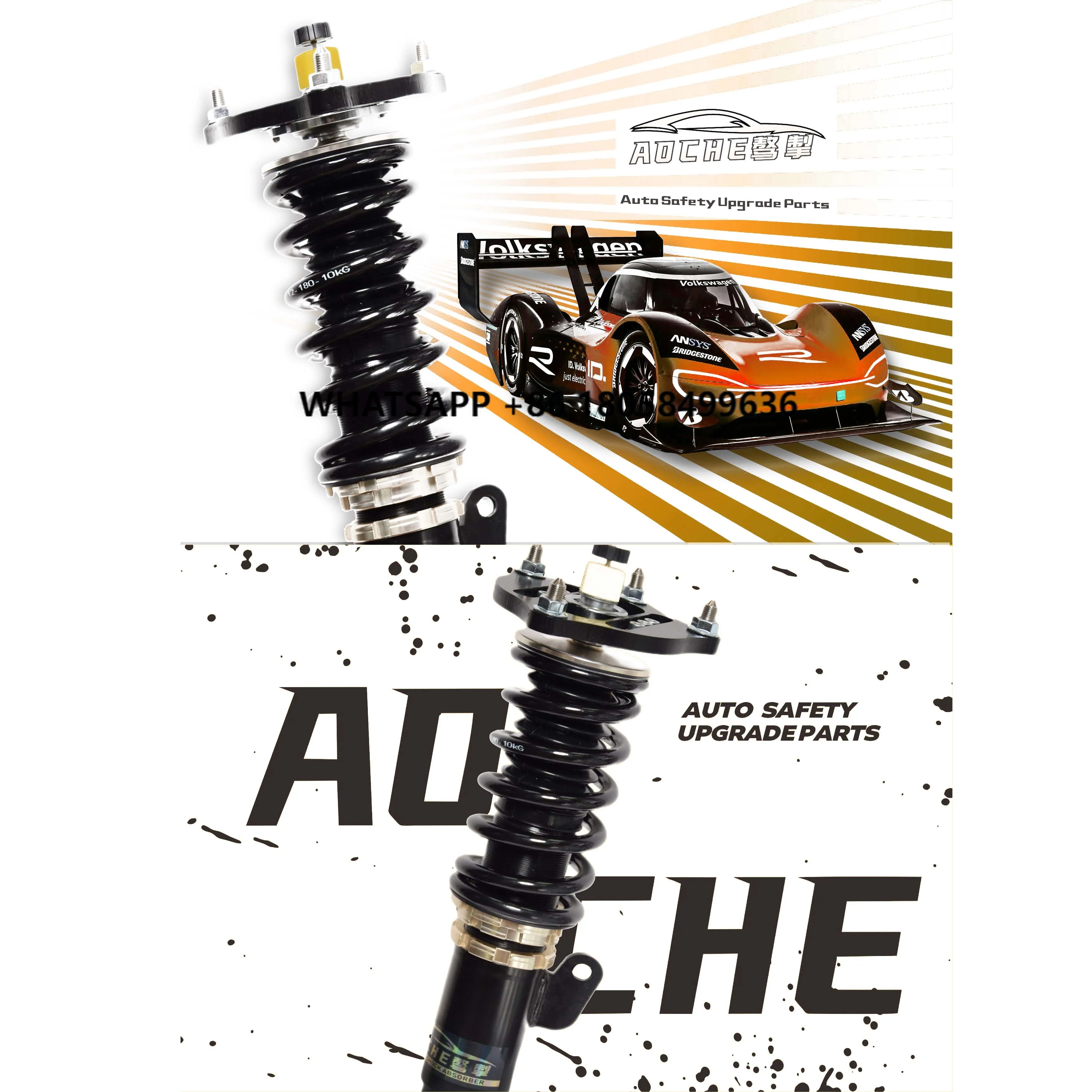 Precision Control Adjustable Car Shocks 32-Stage Nitrogen Gas 32 Damping Settings Smooth Ride Heavy-Duty Construction Fit Most
Precision Control Adjustable Car Shocks 32-Stage Nitrogen Gas 32 Damping Settings Smooth Ride Heavy-Duty Construction Fit Most