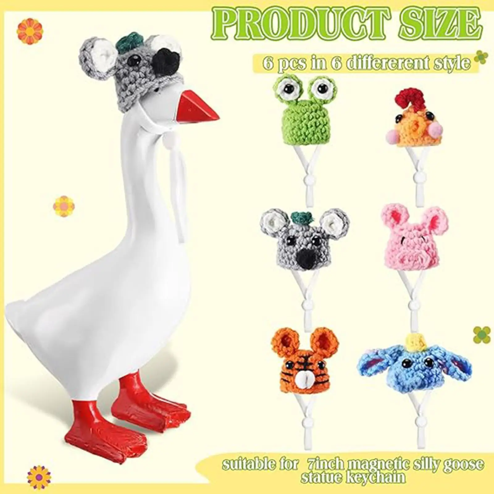6 Pieces Hamster Hats, with Adjustable Strap, Costume Accessories, Decorative Ornaments, Mini Animals Tiny Hats, Knitted Hats
6 Pieces Hamster Hats, with Adjustable Strap, Costume Accessories, Decorative Ornaments, Mini Animals Tiny Hats, Knitted Hats