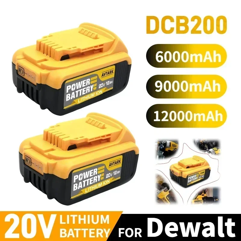 Original 20V Lithium Battery Replacement for DeWalt DCB184 DCB206 DCB182 DCB204 20V 6Ah 9Ah 12Ah 18V 20V Power Tool Battery
Original 20V Lithium Battery Replacement for DeWalt DCB184 DCB206 DCB182 DCB204 20V 6Ah 9Ah 12Ah 18V 20V Power Tool Battery