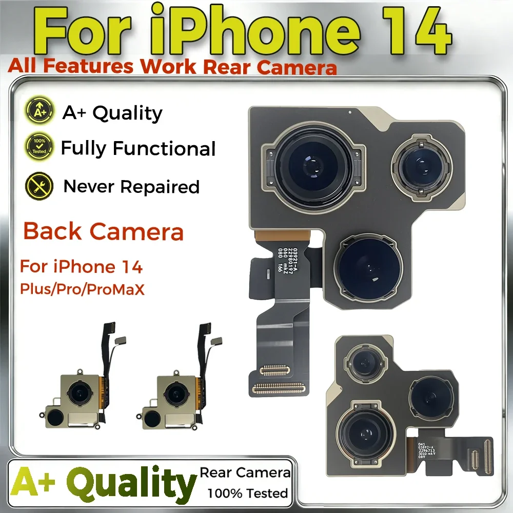 Гибкий кабель основной объектива задней камеры, модуль камеры для iPhone 14/14 Pro/14 Pro Max, запасные части для задней камеры, протестирован, хороший Wokring
Гибкий кабель основной объектива задней камеры, модуль камеры для iPhone 14/14 Pro/14 Pro Max, запасные части для задней камеры, протестирован, хороший Wokring