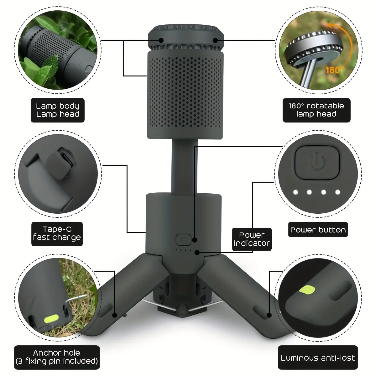 Camping Light, Multifunction Magnetic and Telescopic Camping Lantern, Rechargeable Camping Lamp, Camping Essentials
Camping Light, Multifunction Magnetic and Telescopic Camping Lantern, Rechargeable Camping Lamp, Camping Essentials