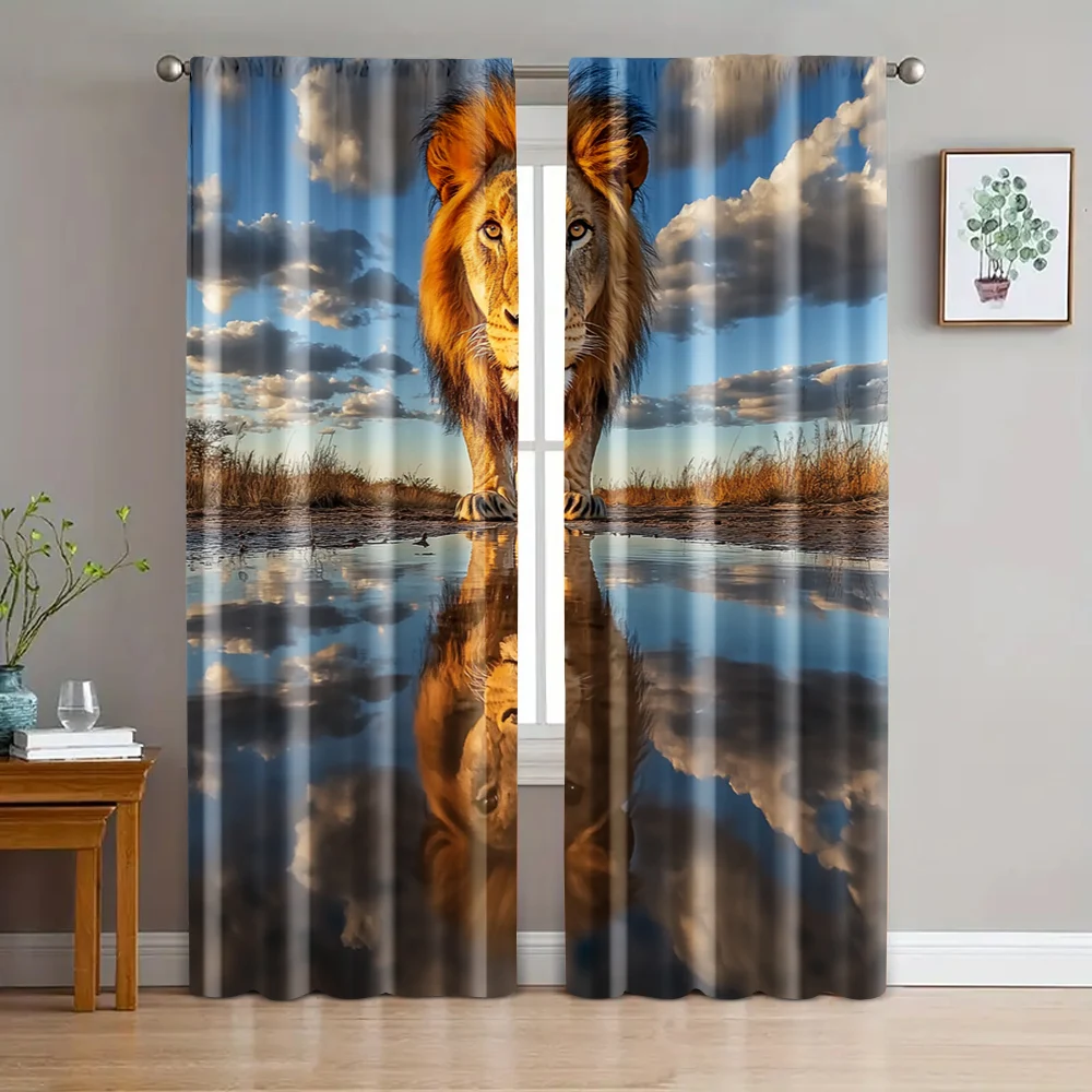 2pc, Drapes Tyrannical Style Lion Machine Washable Polyester,Without Electricity Wall Decor for bedroom decor All Occasions
2pc, Drapes Tyrannical Style Lion Machine Washable Polyester,Without Electricity Wall Decor for bedroom decor All Occasions