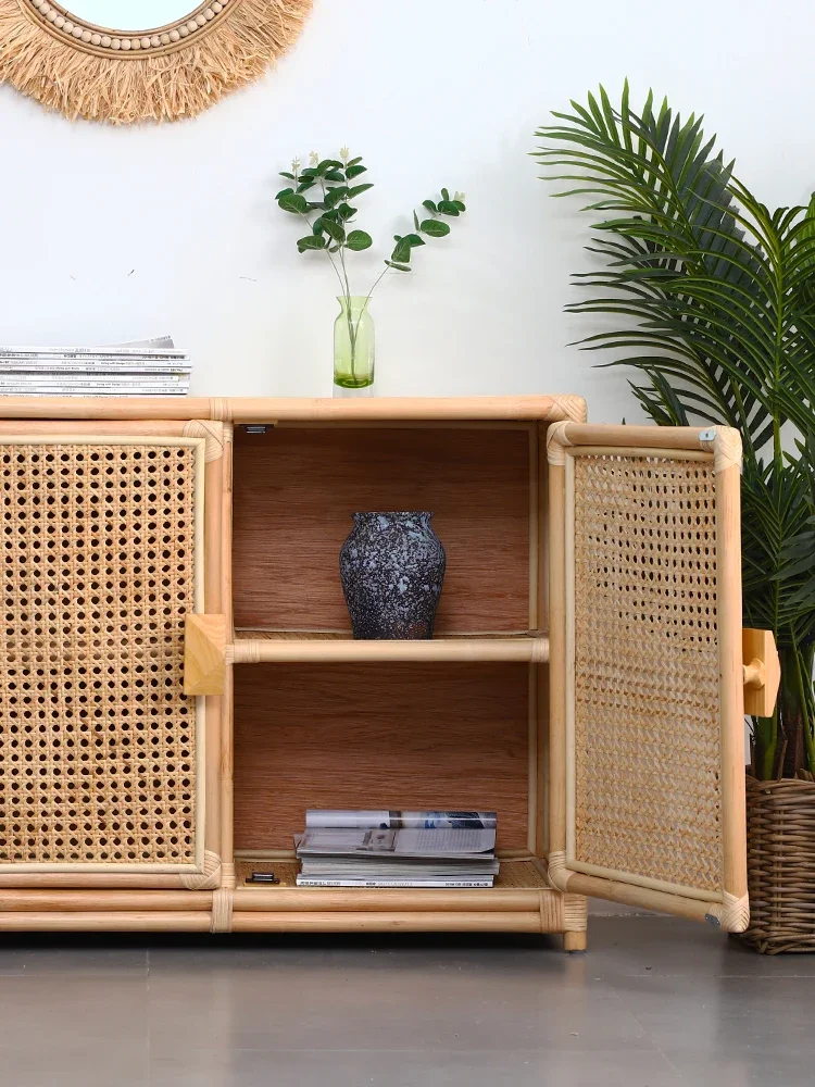 Rattan Sideboard Cabinet Household Restaurant Locker Living Room Storage Vintage Cabinet
Rattan Sideboard Cabinet Household Restaurant Locker Living Room Storage Vintage Cabinet