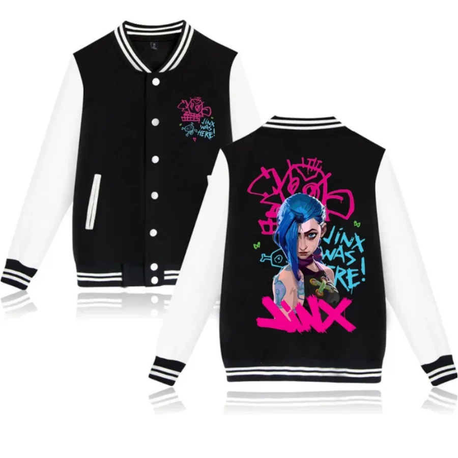 Anime Jinx Baseball Jacket Men's Hoodie Sweatshirt Boys Girls Harajuku Jackets Streetwear College Coats
Anime Jinx Baseball Jacket Men's Hoodie Sweatshirt Boys Girls Harajuku Jackets Streetwear College Coats