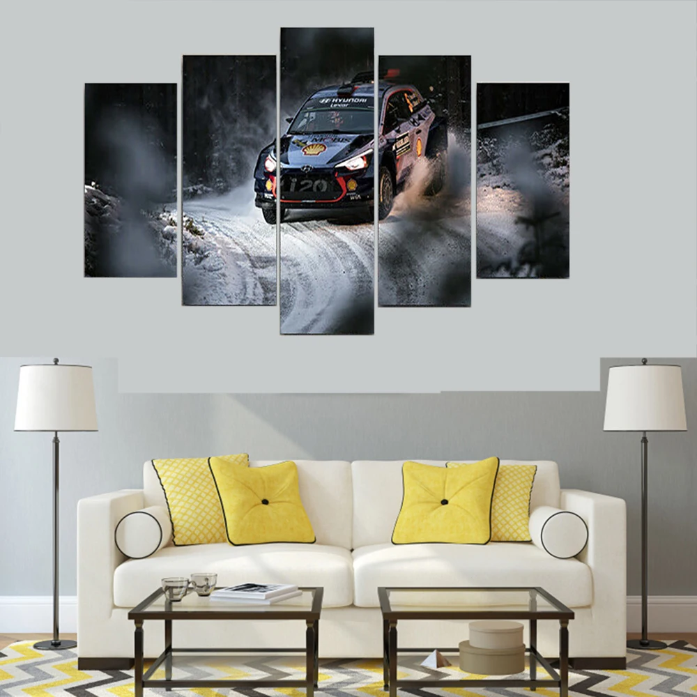 5 Pieces Wall Art Canvas HD Rally Winter Snow Hyundai I20 Poster Painting Living Room Picture Prints Home Decoration Framework
5 Pieces Wall Art Canvas HD Rally Winter Snow Hyundai I20 Poster Painting Living Room Picture Prints Home Decoration Framework