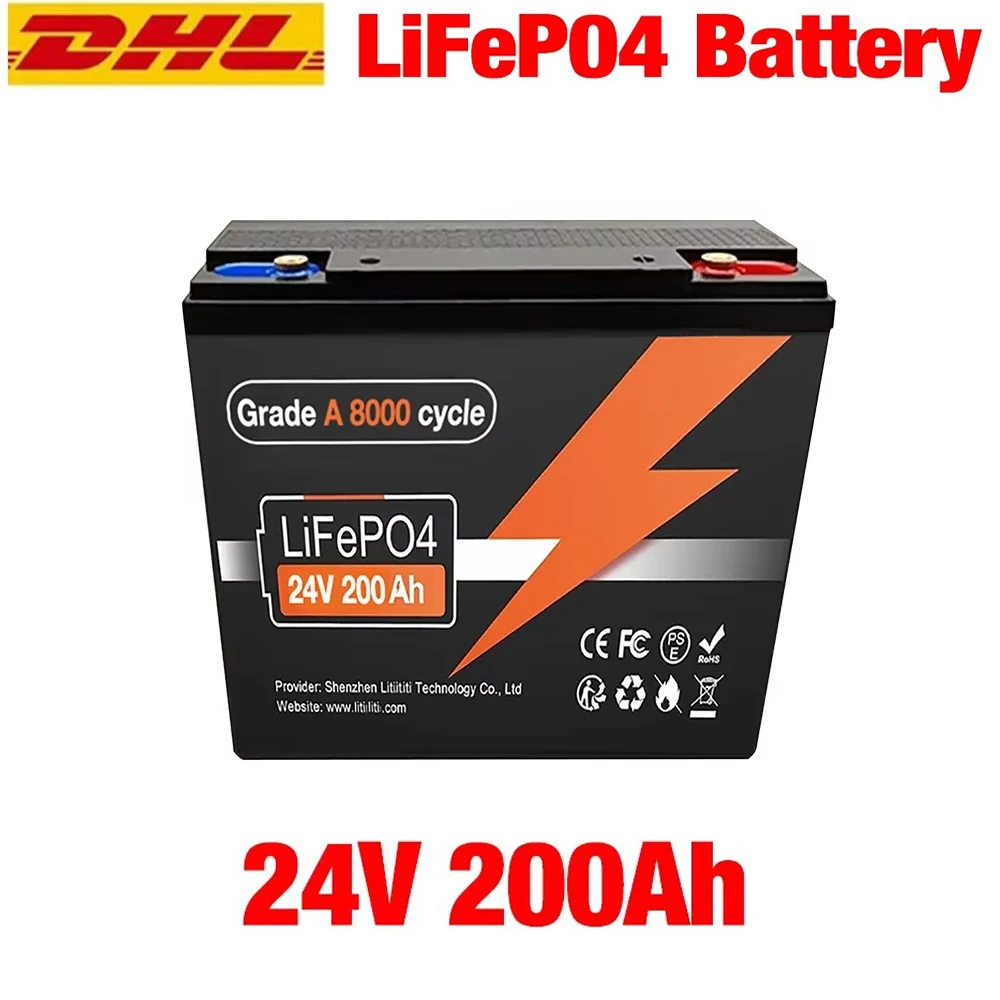 Built-in 200ABMS LiFeP04 24V 200Ah Battery 8000+ Cycles Solar Boat Use LED Lighting lron Phosphate126
Built-in 200ABMS LiFeP04 24V 200Ah Battery 8000+ Cycles Solar Boat Use LED Lighting lron Phosphate126