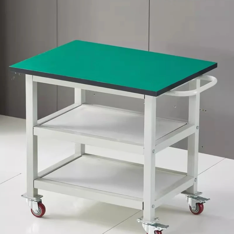 Hand push anti-static heavy duty workbench anti-static mobile workbench material transfer car anti-static feeding trolley
Hand push anti-static heavy duty workbench anti-static mobile workbench material transfer car anti-static feeding trolley