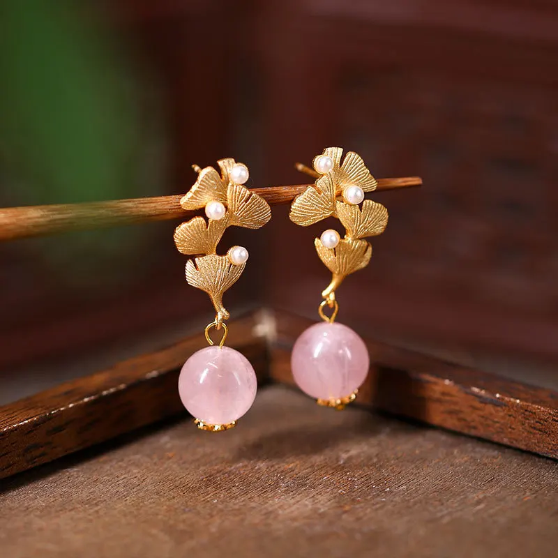 Chinese Style Flower Like Brocade Pink Crystal Women's Classical Earrings Retro Accessories
Chinese Style Flower Like Brocade Pink Crystal Women's Classical Earrings Retro Accessories