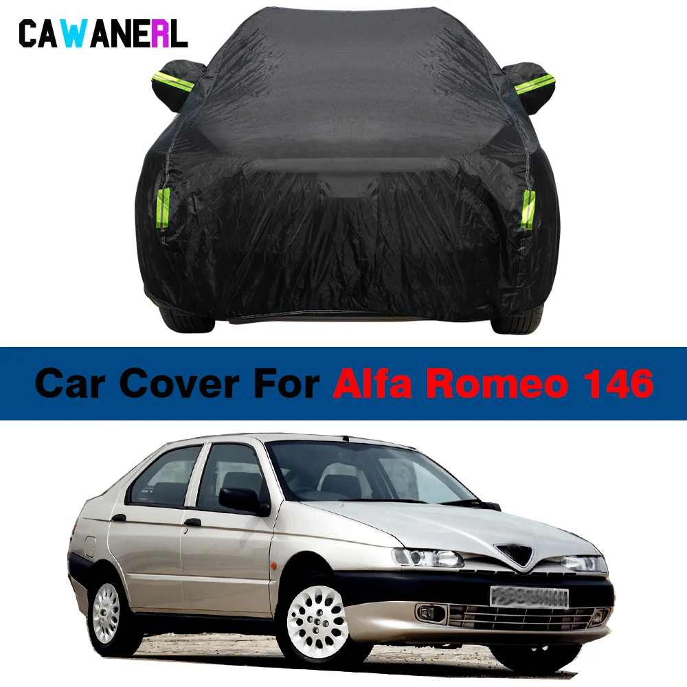 Black Car Cover Waterproof Auto Summer Anti-UV Sun Shade Winter Snow Rain Wind Resistant Cover For Alfa Romeo 146 1994-2001
Black Car Cover Waterproof Auto Summer Anti-UV Sun Shade Winter Snow Rain Wind Resistant Cover For Alfa Romeo 146 1994-2001