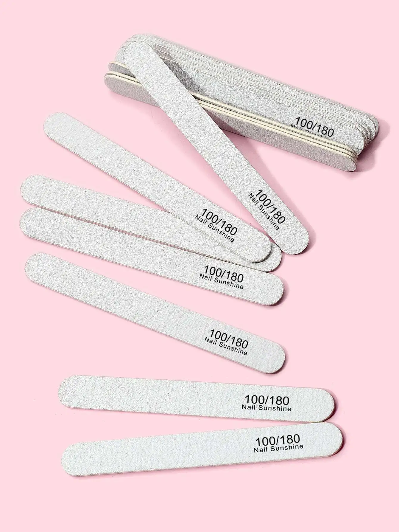 NailSunshine 20pcs/Set 100/180 Grit Nail Files Double Sided Emery Board Washable Emery Boards Reusable Nail Buffers Manicure Tools For Natural Nails Acrylic Nails Home And Salon Use
NailSunshine 20pcs/Set 100/180 Grit Nail Files Double Sided Emery Board Washable Emery Boards Reusable Nail Buffers Manicure Tools For Natural Nails Acrylic Nails Home And Salon Use